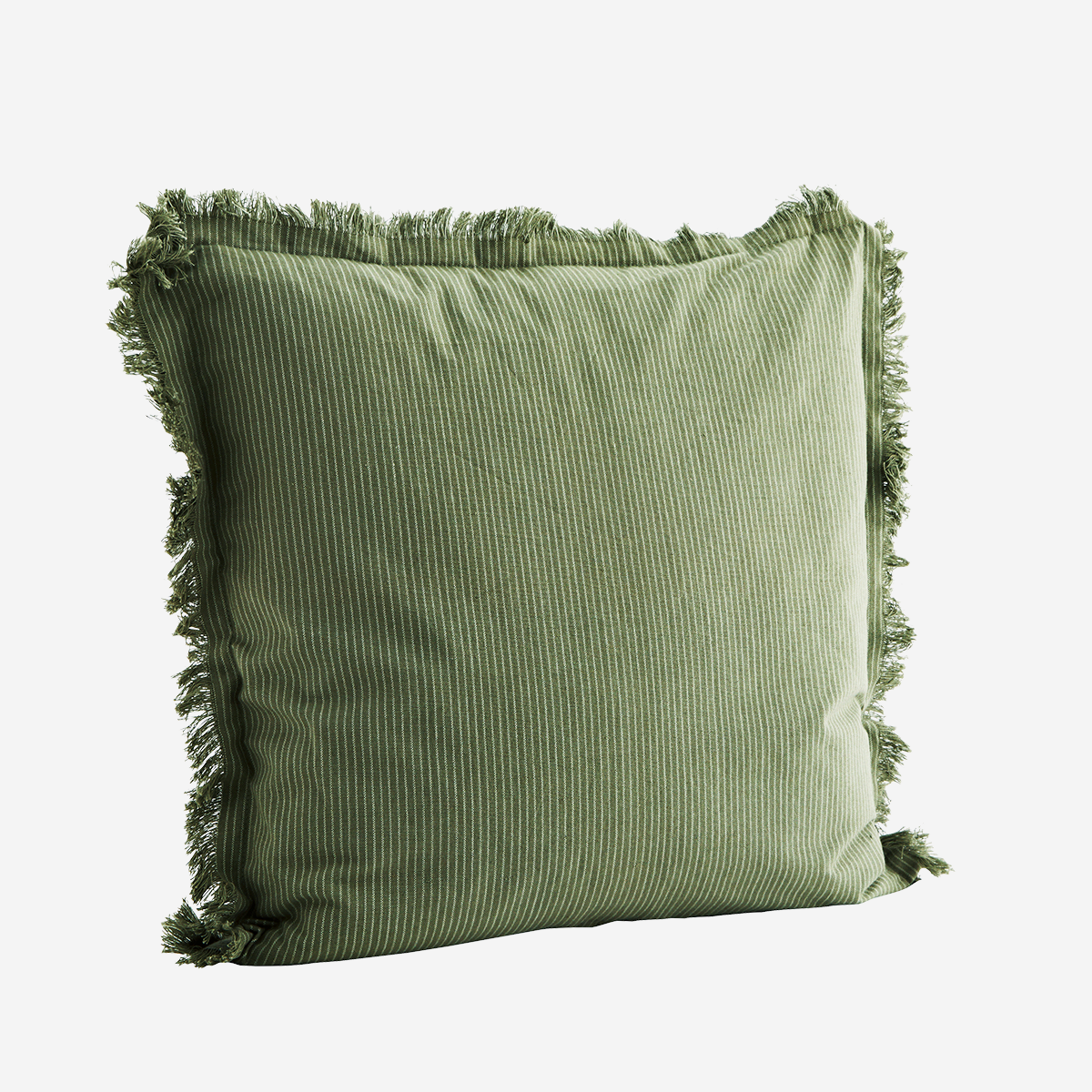 Madam Stoltz Stripe Cushion Cover- Jade
